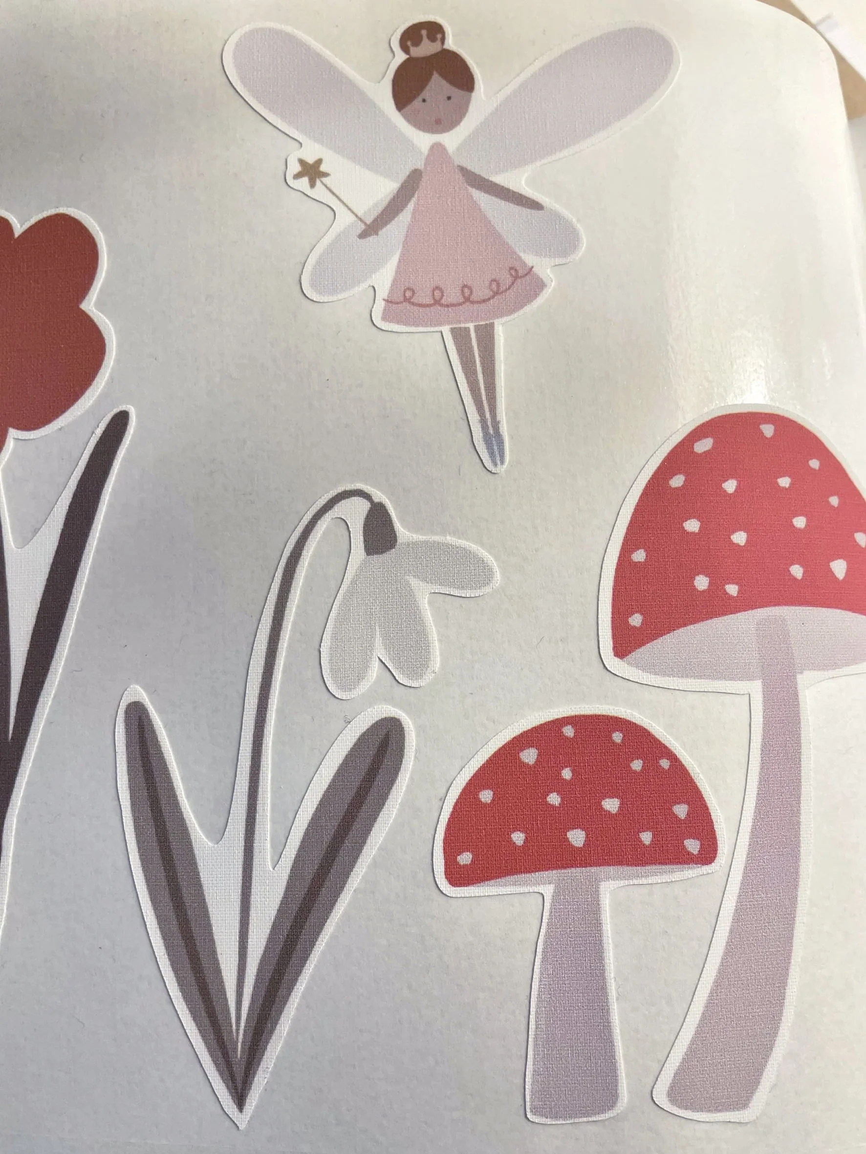 Fairy Door and Forest Flower Wall Stickers | Eco-Friendly, Removable & Reusable Fabric Decals for Kids' Rooms, Nurseries & Playrooms - Image 5